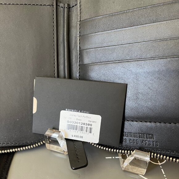Shinola X Disney Leather Tech Portfolio tablet case NWOT ipad folio - Picture 8 of 8